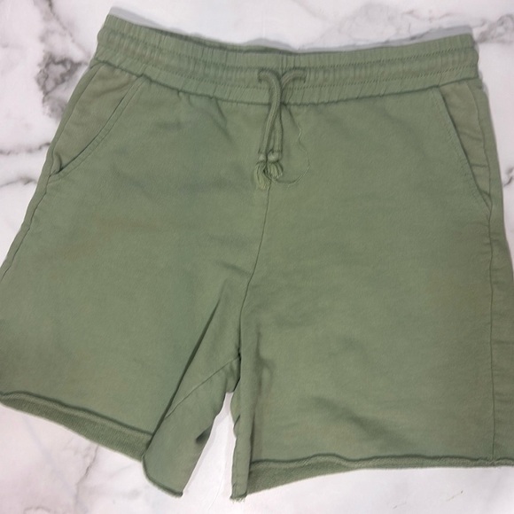 H&M Pants - H&M Woman's Dark Sage Green Short Athletic Soft Sweat Drawstring Small